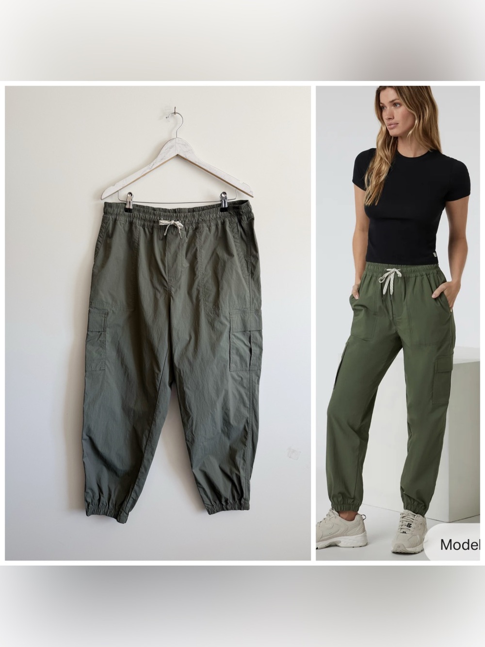 VUORI Birch Utility Jogger Pants Women’s XL Army Green